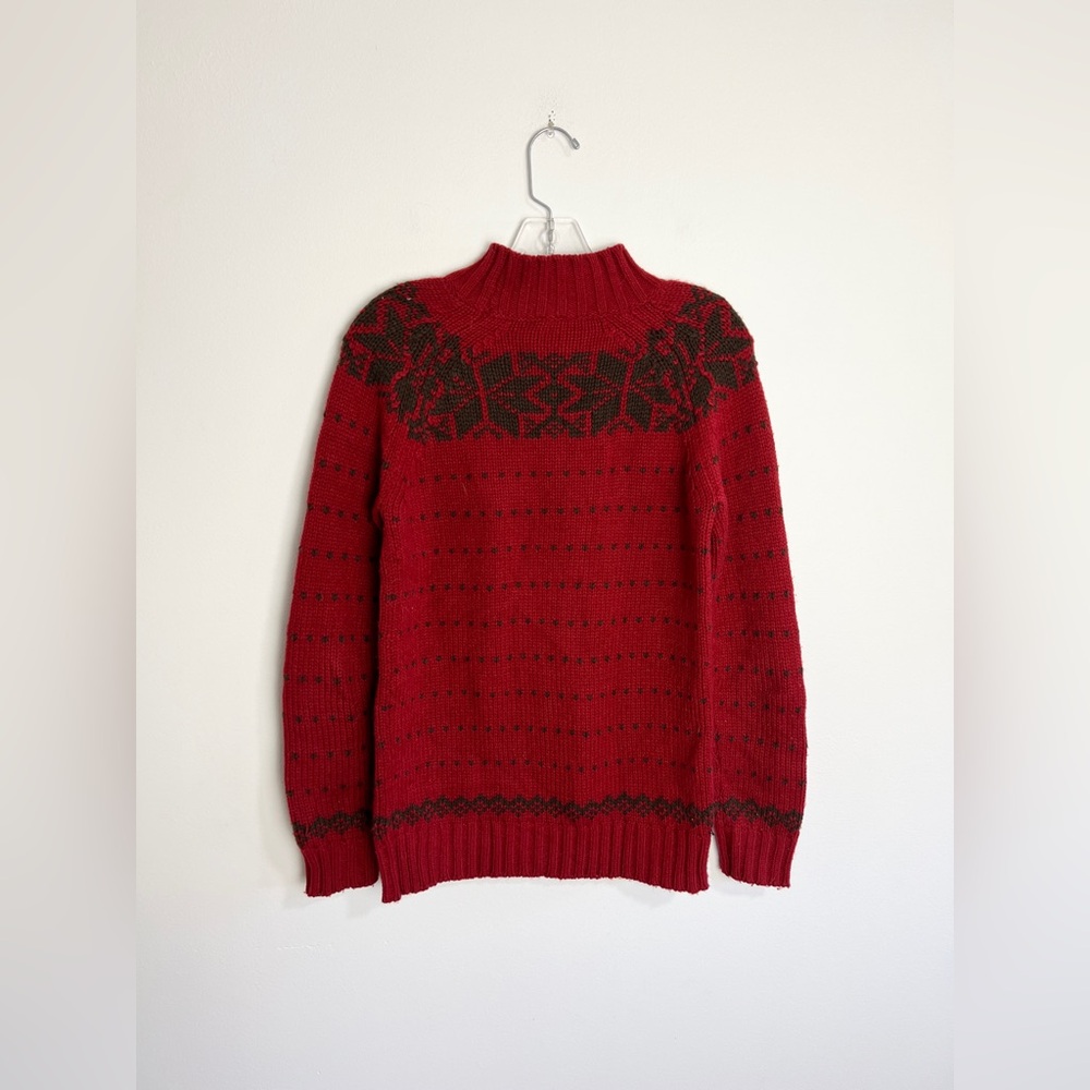Vintage Chunky Knit Turtleneck Sweater
